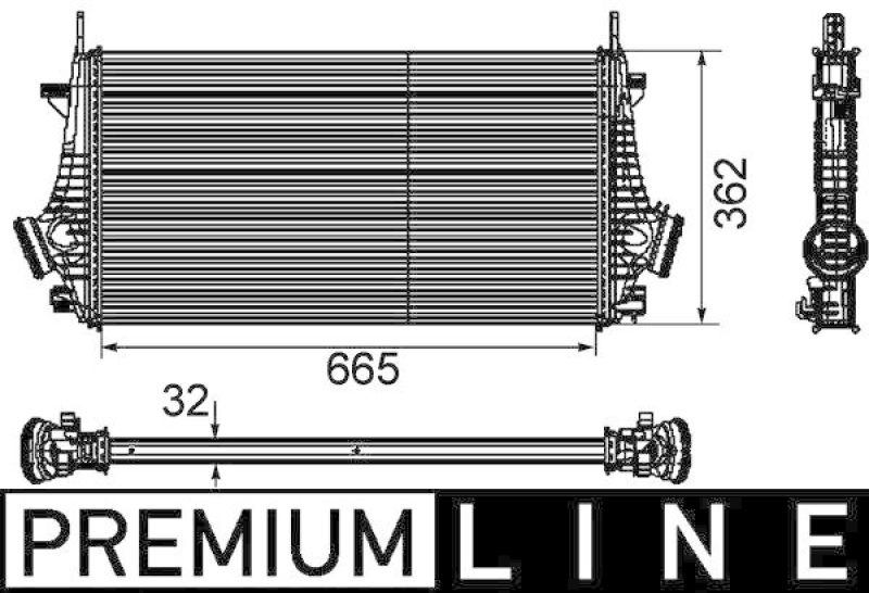 MAHLE CI 191 000P Ladeluftkühler