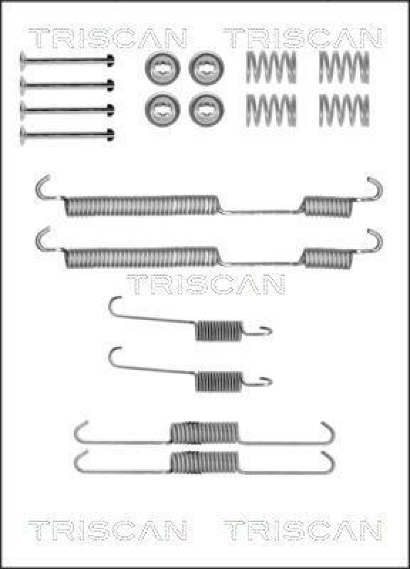 TRISCAN 8105 102580 Montagesatz F. Bremsbacken für Citroen, Fiat, Peugeot