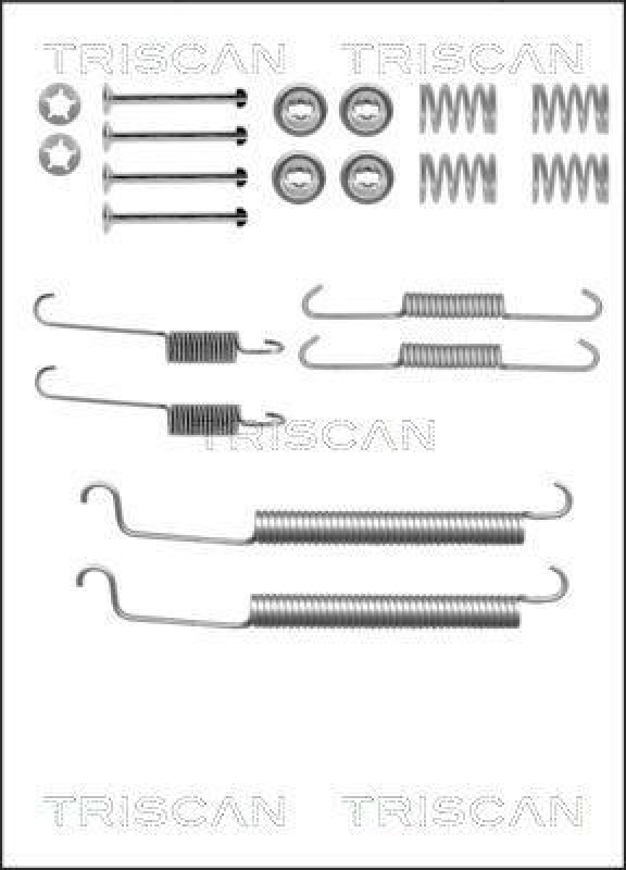 TRISCAN 8105 102581 Montagesatz F. Bremsbacken für Citroen, Peugeot, Renault