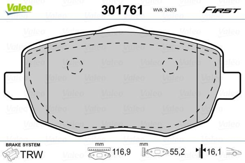 VALEO 301761 SBB-Satz FIRST