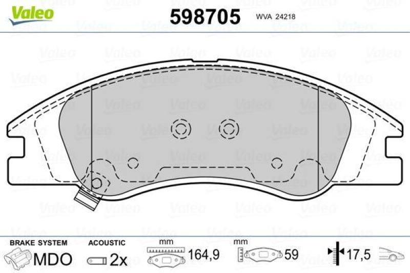 VALEO 598705 SBB-Satz PREMIUM