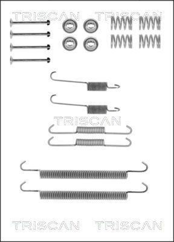 TRISCAN 8105 102582 Montagesatz F. Bremsbacken für Citroen, Renault