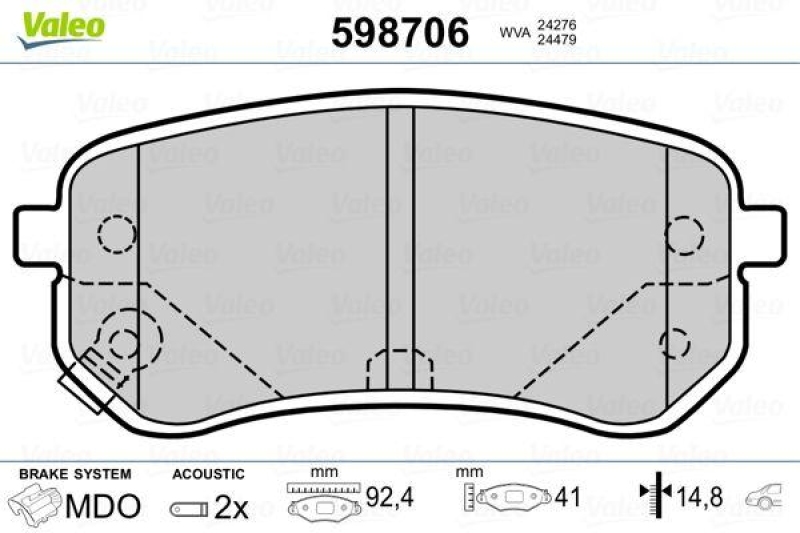 VALEO 598706 SBB-Satz PREMIUM