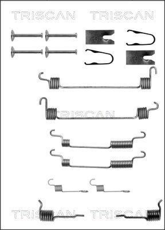 TRISCAN 8105 102584 Montagesatz F. Bremsbacken für Honda, Rover