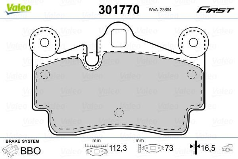 VALEO 301770 SBB-Satz FIRST