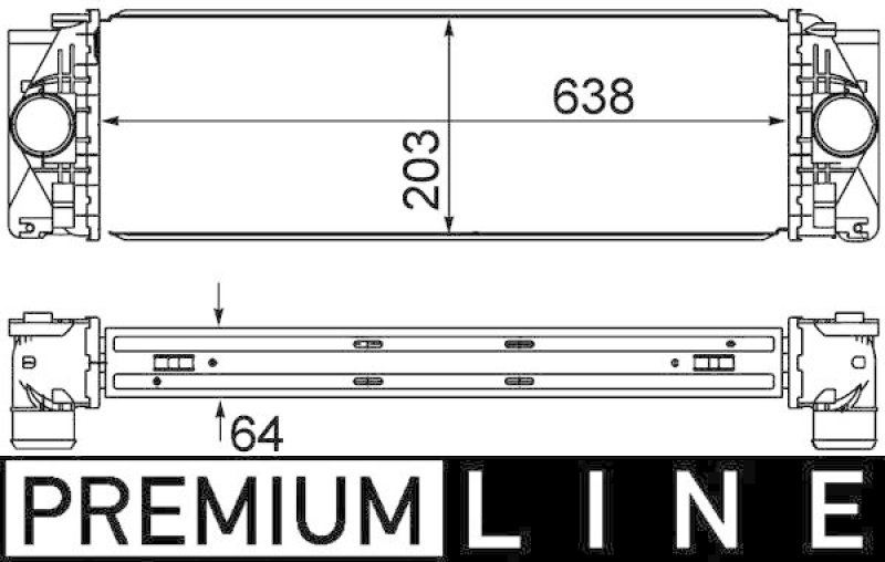 MAHLE CI 369 000P Ladeluftkühler