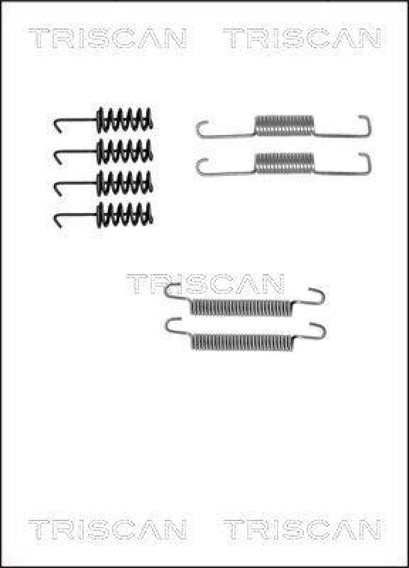 TRISCAN 8105 102585 Montagesatz F. Bremsbacken, Handbremse für Mercedes, Vw