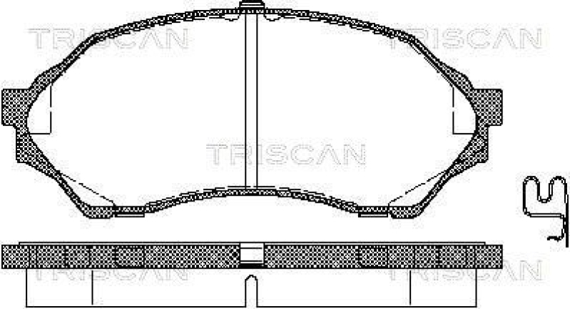 TRISCAN 8110 50001 Bremsbelag Vorne für Mazda 323