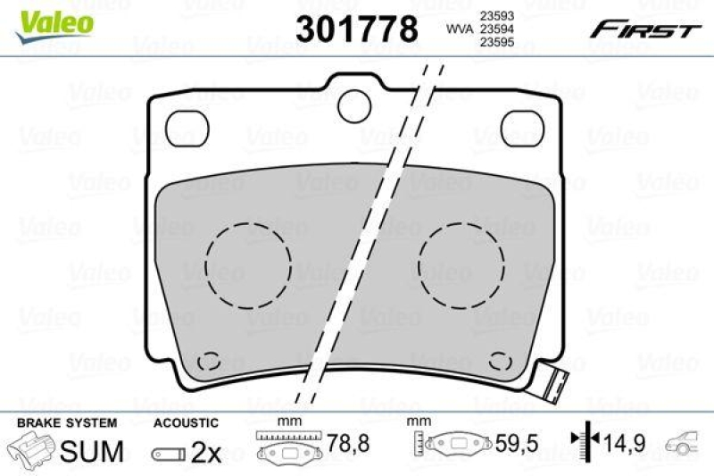 VALEO 301778 SBB-Satz FIRST