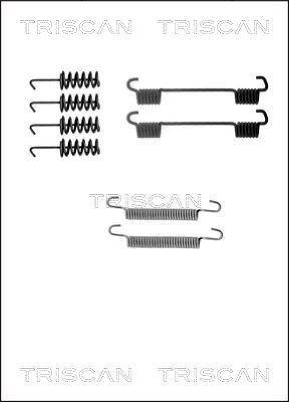 TRISCAN 8105 102586 Montagesatz F. Bremsbacken, Handbremse für Mercedes, Vw