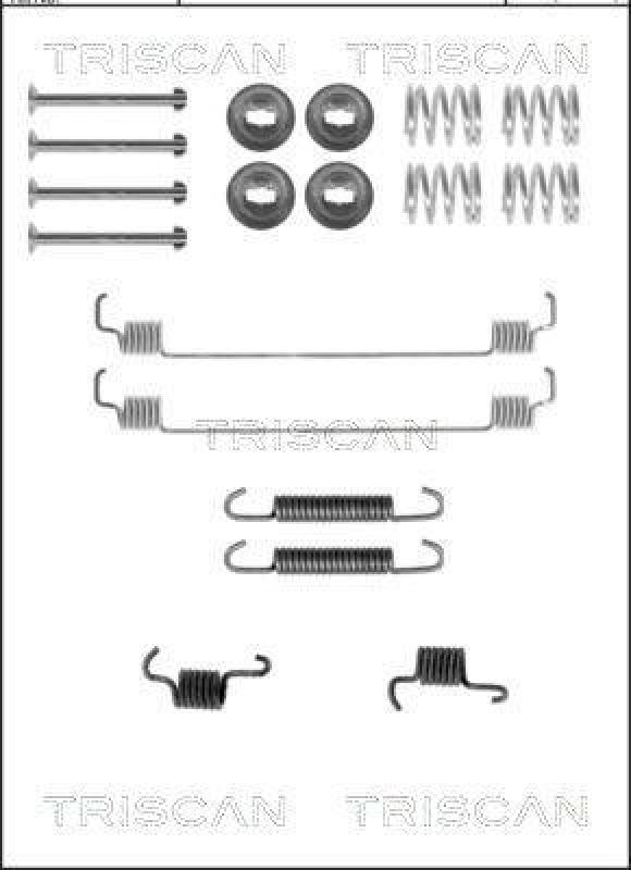 TRISCAN 8105 102587 Montagesatz F. Bremsbacken für Nissan, Renault