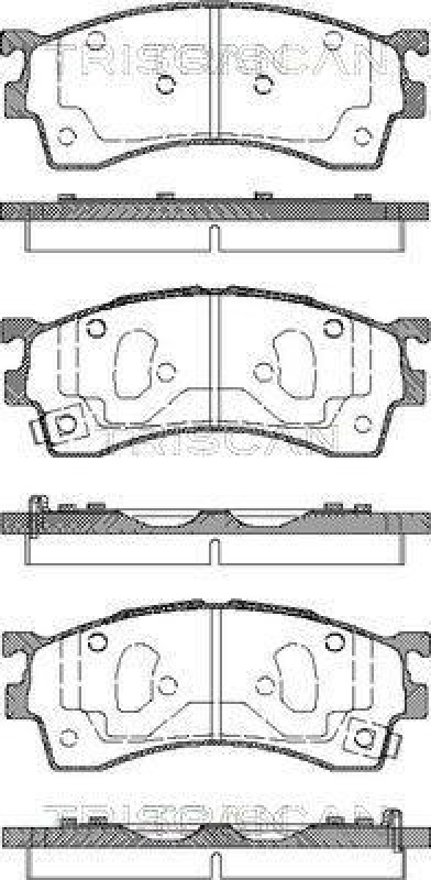 TRISCAN 8110 50005 Bremsbelag Vorne für Mazda 323, 626