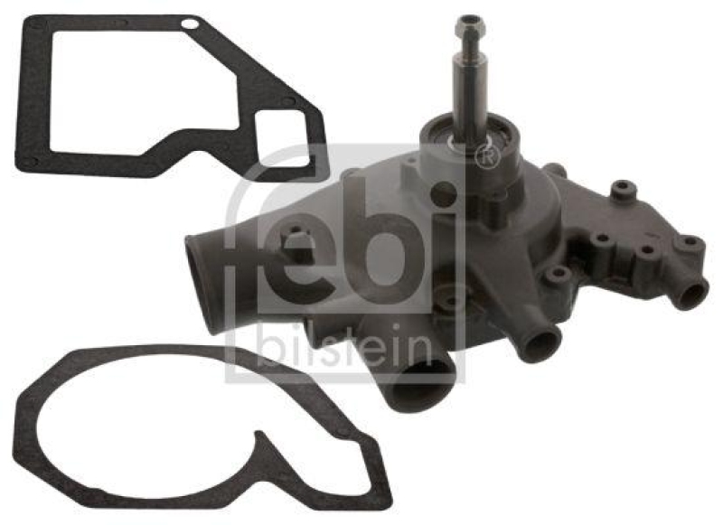 FEBI BILSTEIN 44465 Wasserpumpe mit Dichtungen und Sicherungsmutter für DAF