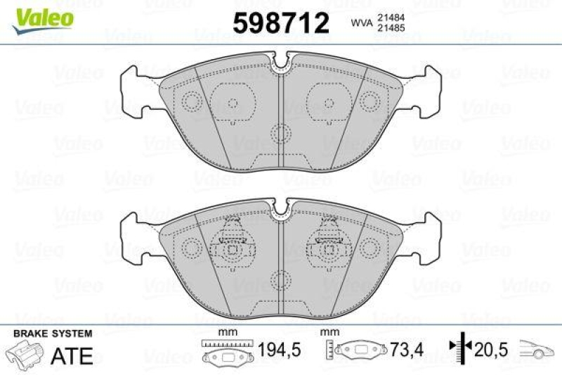 VALEO 598712 SBB-Satz PREMIUM