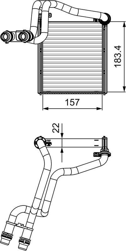 VALEO 811536 Warmetauscher Volkswagen GOLF VI