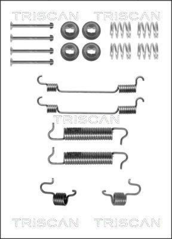 TRISCAN 8105 102588 Montagesatz F. Bremsbacken für Opel, Renault, Vauxhall