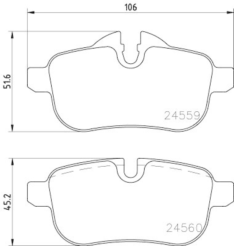 HELLA 8DB 355 014-621 Bremsbelagsatz, Scheibenbremsbelag für BMW Z4 ROADSTER (E89)