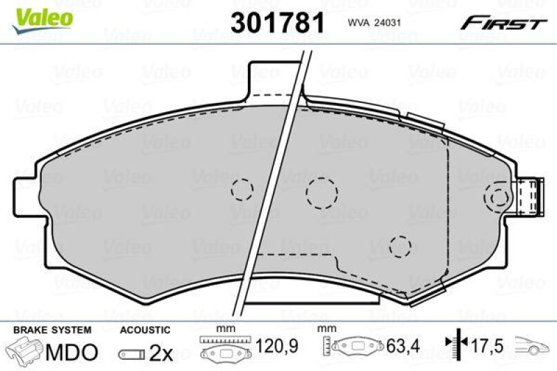 VALEO 301781 SBB-Satz FIRST