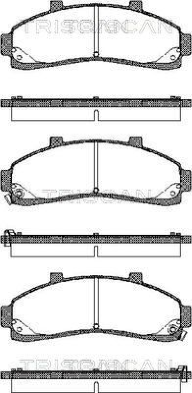 TRISCAN 8110 50009 Bremsbelag Vorne für Mazda B2500