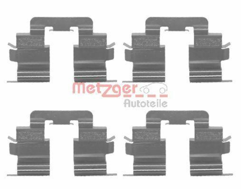 METZGER 109-1215 Zubehörsatz, Scheibenbremsbelag für MB