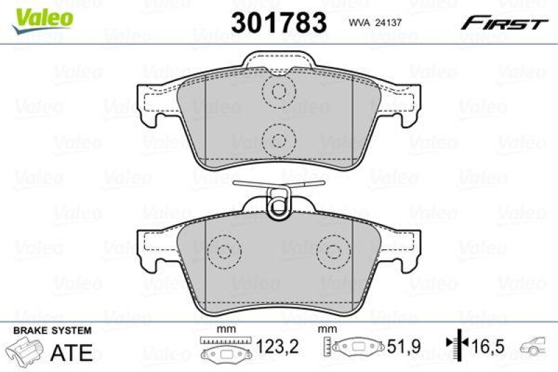 VALEO 301783 SBB-Satz FIRST