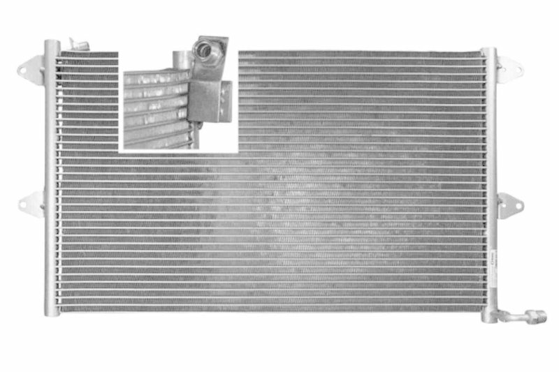 VEMO V15-62-1006 Kondensator, Klimaanlage 560x340x18 mm, O. Trockner ohne Trockner für VW