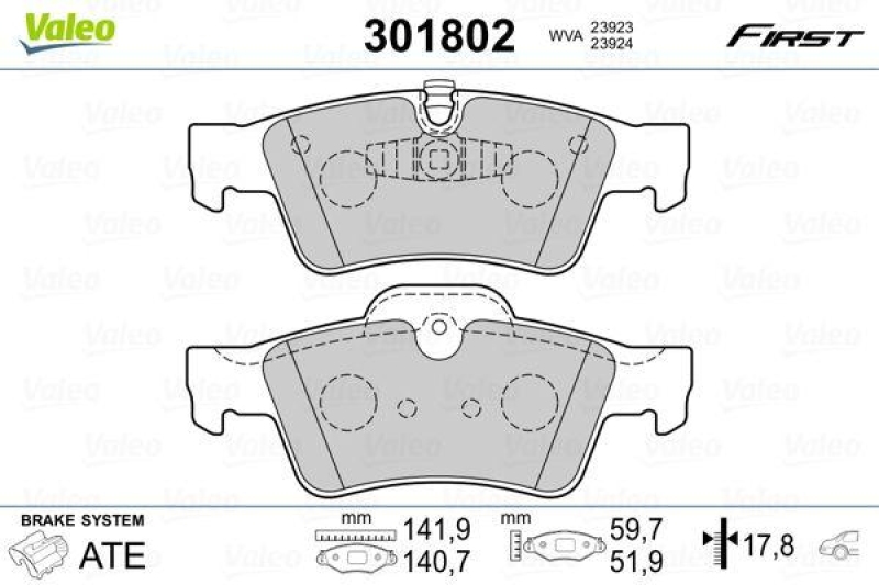 VALEO 301802 SBB-Satz FIRST