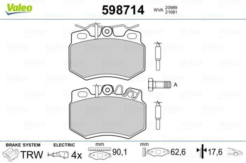 VALEO 598714 SBB-Satz PREMIUM