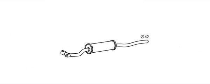 HELLA 8LB 366 020-011 Vorschalldämpfer AUDI;VW