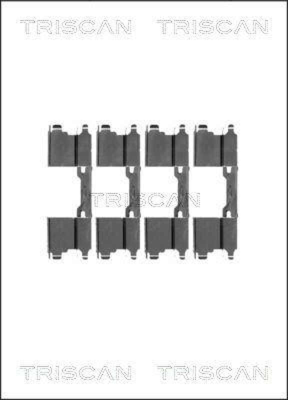 TRISCAN 8105 101599 Montagesatz, Scheibenbremsbelag für Mercedes, Vw