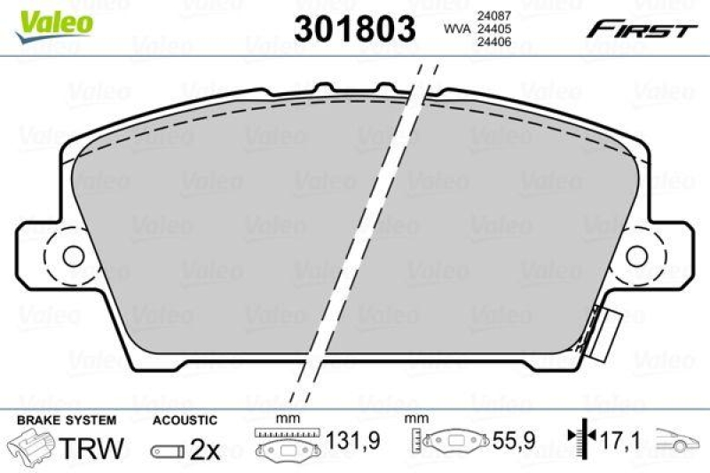 VALEO 301803 SBB-Satz FIRST