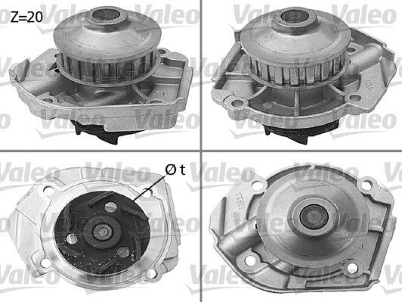 VALEO 506397 Wasserpumpe AUTOBIANCHI, FIAT, LANCIA F