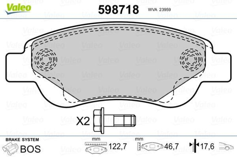 VALEO 598718 SBB-Satz PREMIUM