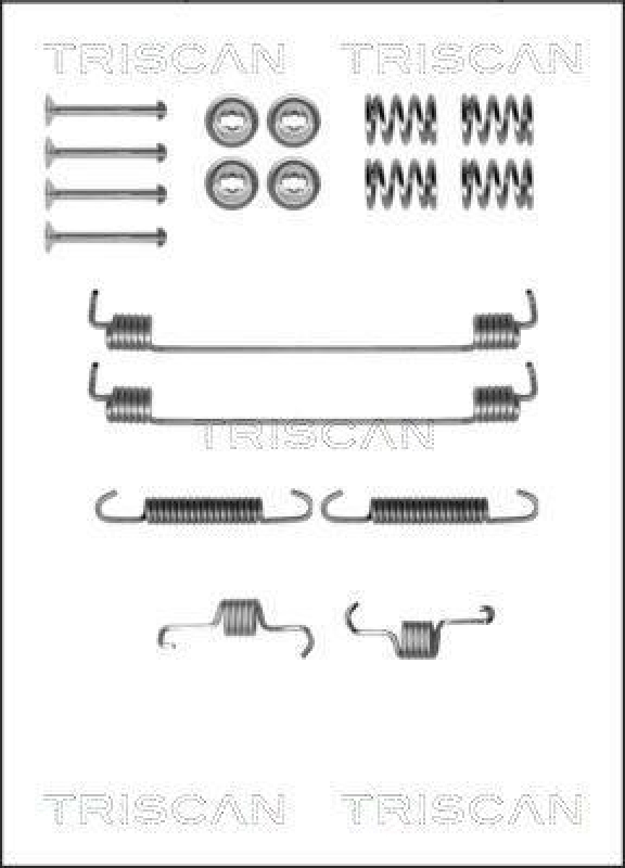 TRISCAN 8105 102596 Montagesatz F. Bremsbacken für Dacia, Lancia, Renault