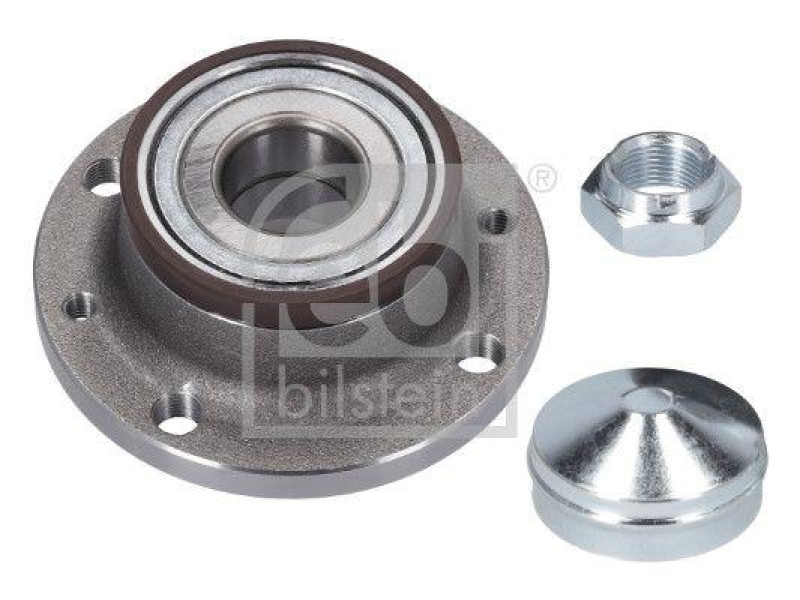 FEBI BILSTEIN 103780 Radlagersatz mit Radnabe, ABS-Impulsring und Anbaumaterial für Fiat