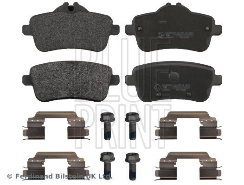 BLUE PRINT ADU174216 Bremsbelagsatz mit Befestigungsmaterial f&uuml;r Mercedes-Benz PKW