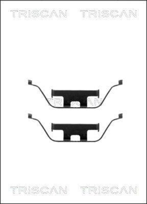 TRISCAN 8105 101602 Montagesatz, Scheibenbremsbelag für Bmw, Land Rover