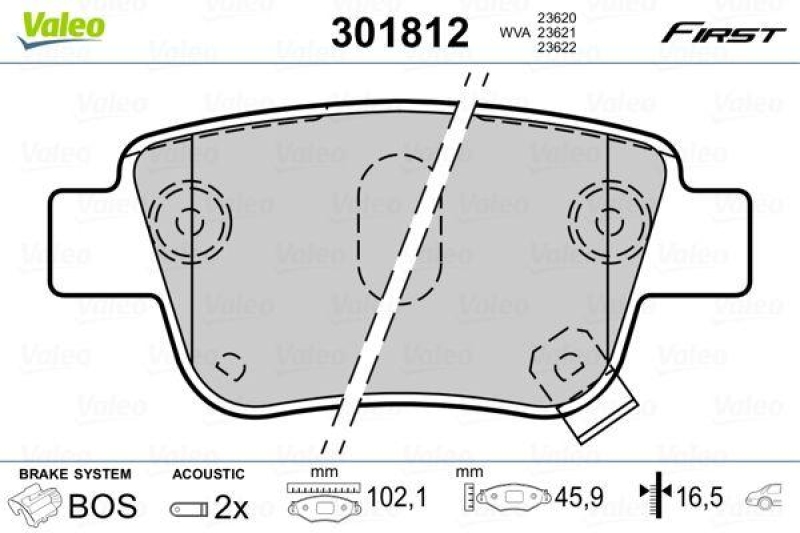 VALEO 301812 SBB-Satz FIRST