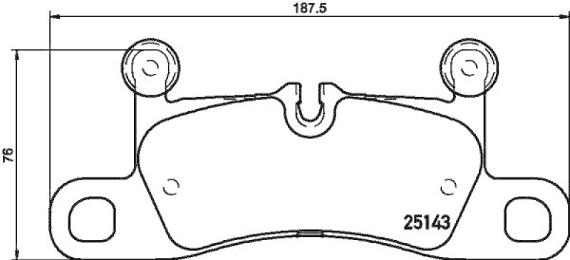 HELLA 8DB 355 023-371 Scheibenbremsbelagsatz