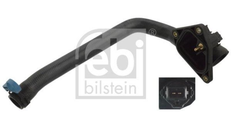 FEBI BILSTEIN 104270 Kühlwasserschlauch mit Flansch und Kühlmitteltemperatursensor für BMW