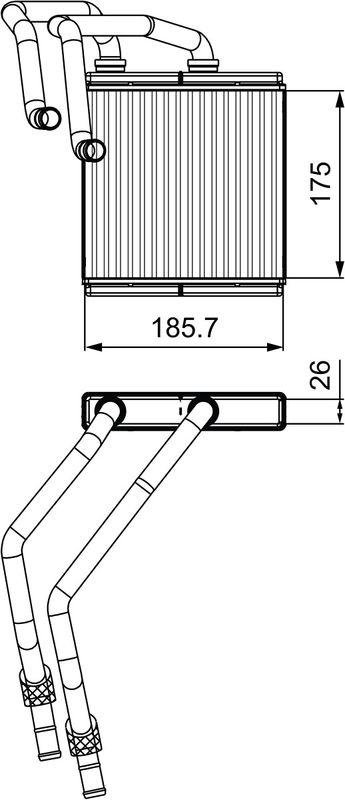 VALEO 811544 Warmetauscher F NISSAN QASHQAI