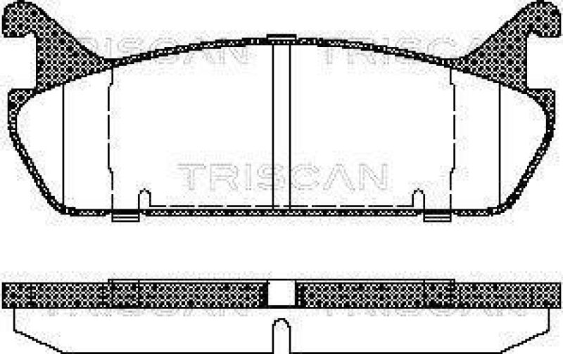 TRISCAN 8110 50020 Bremsbelag Hinten für Mazda 323