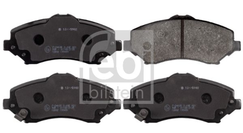 FEBI BILSTEIN 116063 Bremsbelagsatz für Fiat