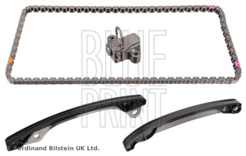 BLUE PRINT ADBP730005 Steuerkettensatz für Nockenwelle, mit Gleitschienen und Kettenspanner für Renault