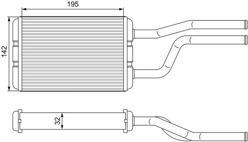 VALEO 811545 Warmetauscher TOYOTA HIACE