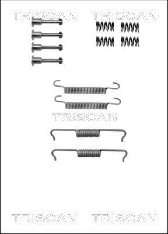 TRISCAN 8105 102602 Montagesatz F. Bremsbacken, Handbremse für Audi, Bmw, Land Rover, Mer