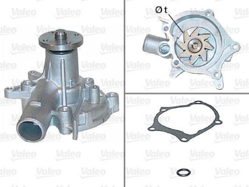 VALEO 506405 Wasserpumpe HYUNDAI, MITSUBISHI HYUNDAI