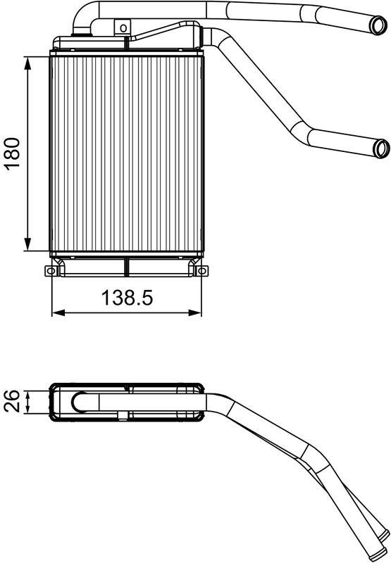 VALEO 811546 Warmetauscher DAEWOO NEXIA LHD