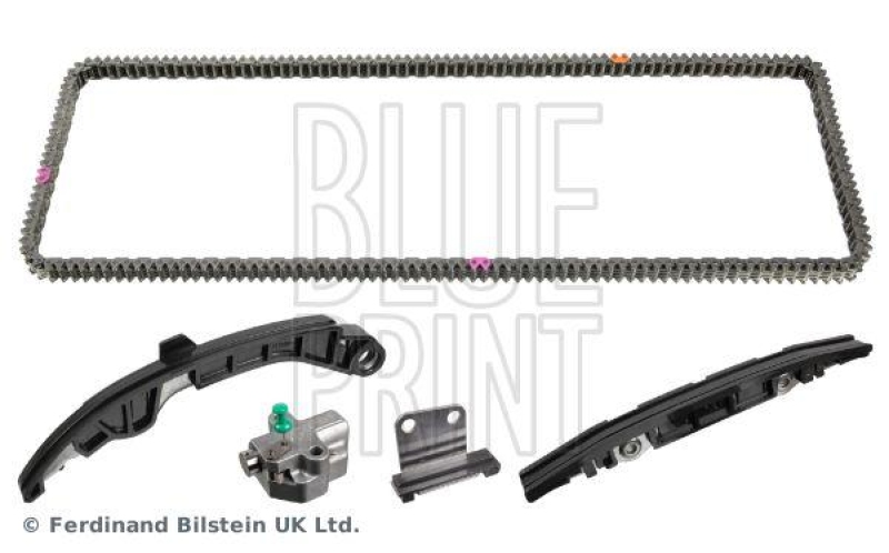 BLUE PRINT ADBP730006 Steuerkettensatz für Nockenwelle, mit Gleitschienen und Kettenspanner für NISSAN