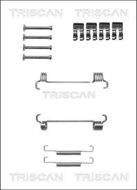 TRISCAN 8105 102603 Montagesatz F. Bremsbacken, Handbremse für Citroen, Fiat, Peugeot